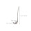 6Pcs Rustproof Stainless Steel Serving Spoons with Hooks for Kitchen 3