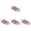 4Pièces Popsicles PU Violet Décor Artificiel Réaliste Durable 4