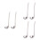 6Pcs Rustproof Stainless Steel Serving Spoons with Hooks for Kitchen 11