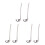 6Pcs Rustproof Stainless Steel Serving Spoons with Hooks for Kitchen 7