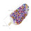4Pièces Popsicles PU Violet Décor Artificiel Réaliste Durable 11