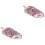 2Pièces Glaces Simulées Violet En PU Décors Réalistes 5