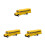3Pcs Multi- School Bus Toy Pull Back Metal Vehicle Model 6