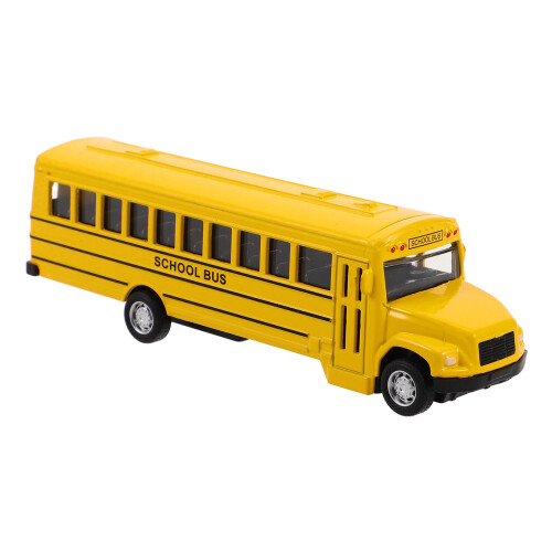 3Pcs Multi- School Bus Toy Pull Back Metal Vehicle Model 2