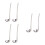 6Pcs Rustproof Stainless Steel Serving Spoons with Hooks for Kitchen 10