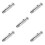 5Pcs Silver Stainless Steel Fencing Tip Replacement for Practice 8