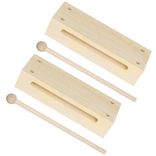 10Ensembles Instrument Percussion Bois De Hêtre Khaki Maillets 1