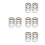 32Pcs White Fabric Labels Clothing Size Tags for 3
