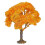 Orange Mini Plastic Trees for Train Scenery and Diorama Crafting 1