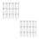 100Pcs Stainless Steel Open End Blind Rivets Silver for Metal Projects 10
