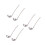 6Pcs Rustproof Stainless Steel Serving Spoons with Hooks for Kitchen 5