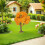 Orange Mini Plastic Trees for Train Scenery and Diorama Crafting 6