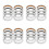 32Pcs White Fabric Labels Clothing Size Tags for 6