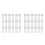 100Pcs Stainless Steel Open End Blind Rivets Silver for Metal Projects 7
