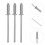 100Pcs Stainless Steel Open End Blind Rivets Silver for Metal Projects 11