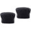 2Pcs Soft Black Adjustable Chef Cap Durable Comfortable 4