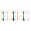 45Pcs Multifunctional Double-Head Plastic Mask Brush for DIY Face Care 4