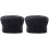 2Pcs Soft Black Adjustable Chef Cap Durable Comfortable 2