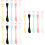 45Pcs Multifunctional Double-Head Plastic Mask Brush for DIY Face Care 7