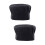 2Pcs Soft Black Adjustable Chef Cap Durable Comfortable 7