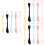 45Pcs Multifunctional Double-Head Plastic Mask Brush for DIY Face Care 6
