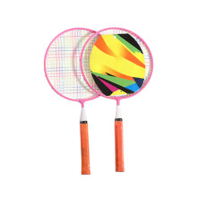 2Sets Children’s Pink Badminton Racket with Balls Durable Outdoor Toy