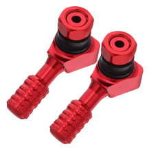 4Paren Waterdichte Aluminium Ventieldoppen Rood Voor Motor En Scooter