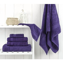 Ensemble de 6 serviettes de bain, 100 % coton, douces et absorbantes, de style turc, comprenant 2 serviettes de bain, 2 serviettes pour les mains et