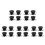 20Sets Black Nonslip Pot Lid Knobs Replacement for Pan and Pot Covers 9