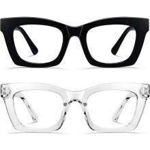 Lunettes de lecture style Oprah pour femmes, style Stylis, avec filtre anti-lumière bleue et charnière à ressort