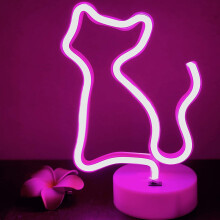 Lampe de nuit LED néon alimentée par USB, décoration murale pour chambre à coucher