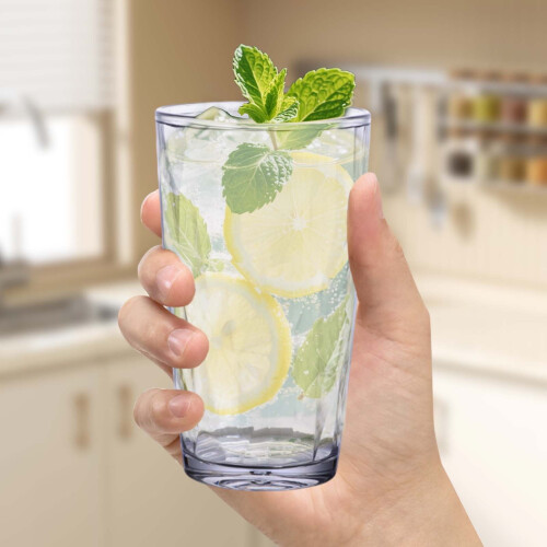 Σετ άθραυστων ακρυλικών ποτηριών 17oz, χωρίς BPA, κατάλληλα για πλυντήριο πιάτων, 2