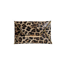 Pochette da sera da donna con stampa leopardata, pochette da giorno in pelle PU, borse casual da donna di grande capacità, borsa a busta