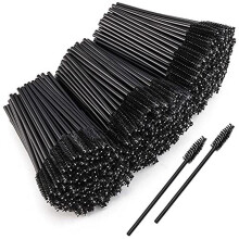 Jednorázové řasenky, štětečky, cívky na make-up, pro prodloužení řas, černé (1000 kusů)