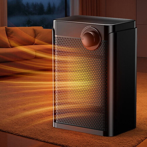 Vertical Air Heater 1200W 3-Speed Compact Quiet White 2