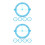 10Pcs Blue Swing Arm Protractor Plastic 360 Degree Math Teaching Tool 6