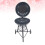 Petit barbecue portable circulaire en fer noir (1 pièce) 6