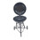 Petit barbecue portable circulaire en fer noir (1 pièce) 4