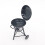 Petit barbecue portable circulaire en fer noir (1 pièce) 5