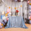 Baby Blue Sequin Tablecloth 60" x 120" 4