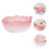 Obstschale aus rosa Glas, 16,5 cm 5