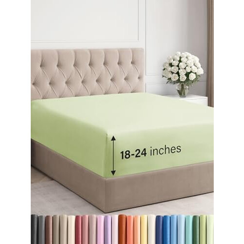 Drap-housse King à poches extra profondes – 45 à 60 cm
