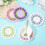 5 Pack Floral Cotton Coasters 12 cm Round 3