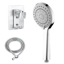 BVXEEP Shower Faucet Sets, 5 Functions Shower Head with Handheld, High Pressure Shower Head Set with Hose Adjastable Bracket Rubber Washers