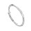 Pure Sterling Silver Bangle Cuff Bracelets, Adjustable N3X6 Bracelets, 1