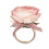 Rosa rose serviettring legering blomsterdesign 2
