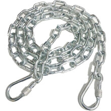 Stainless Steel Chew-Proof Dog Chain Leash, Rust-Proof Heavy Duty Metal Runner with Walnut Lock – Compatible with Outdoor Security