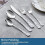 White Silverware Set 18/0 Stainless Steel 20-Piece 6