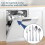 White Silverware Set 18/0 Stainless Steel 20-Piece 4