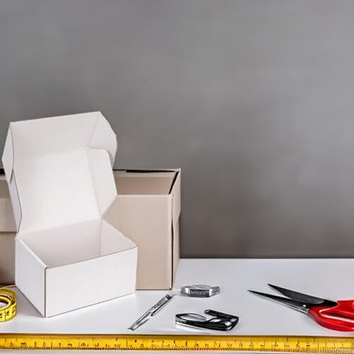 Λευκά Κουτιά Αποστολής 8" x 6" x 3" – Συσκευασία των 25 1